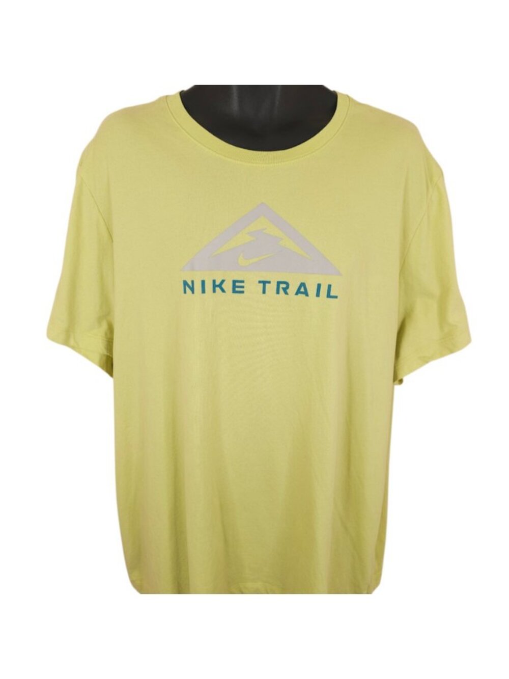 Nike Trail T Shirt Mens Size 2XL Green Dri Fit Trail Running Athletic Shirt - Picture 2 of 6